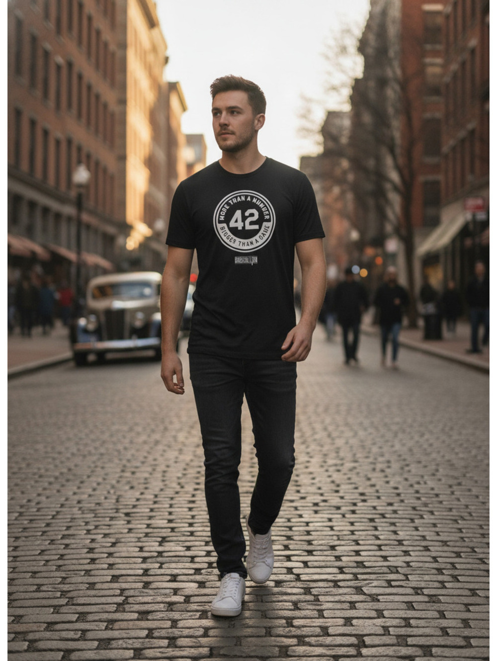 Baseballism More Than a Number 42 Black T-Shirt Men’s Large NWT